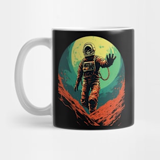 Skeleton Astronaut Sci Fi Horror Mug